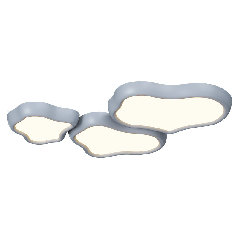 Zeitgenössische nordische Eisenharz-Acryl-Wolken-Rund-Quadrat-LED-Deckenleuchte für das Wohnzimmer 