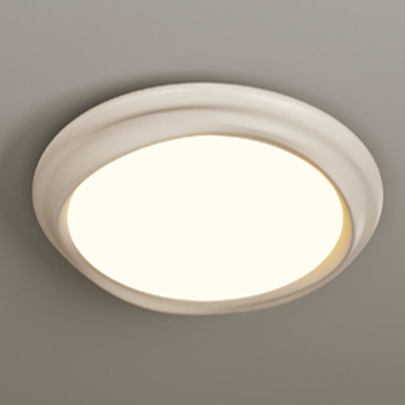 Contemporary Nordic Iron Resin Acrylic Cloud Round Square LED Flush Mount Ceiling Light For Living Room