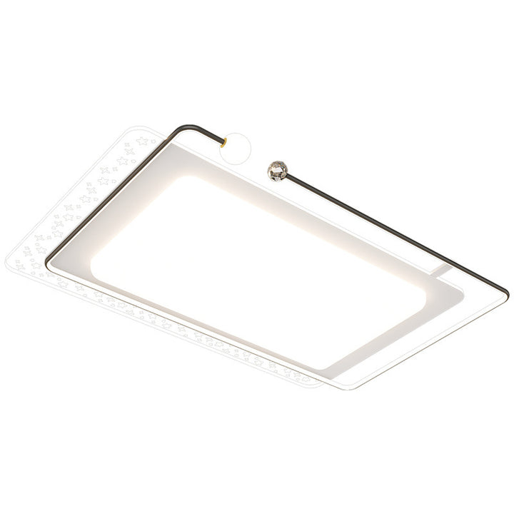 Plafonnier LED contemporain nordique en fer acrylique étoile ronde carrée ovale lune rectangulaire pour salon 