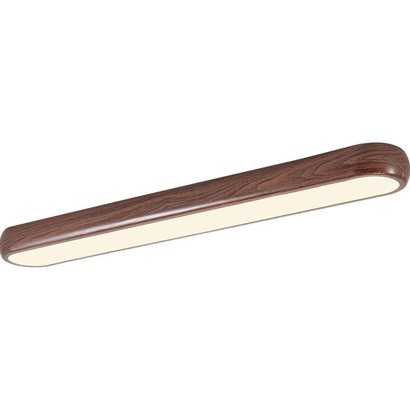 Contemporary Retro Iron PVC Strip Oval LED Flush Mount Ceiling Light For Hallway