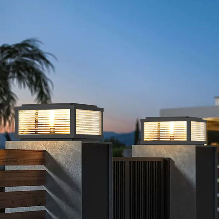 Éclairage paysager LED en verre en alliage d&