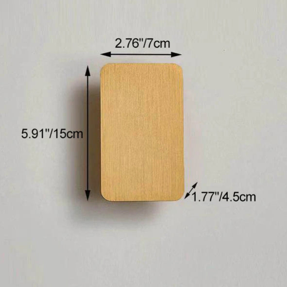 Applique murale LED à 2 lumières en panneau plat rectangulaire en aluminium minimaliste nordique 
