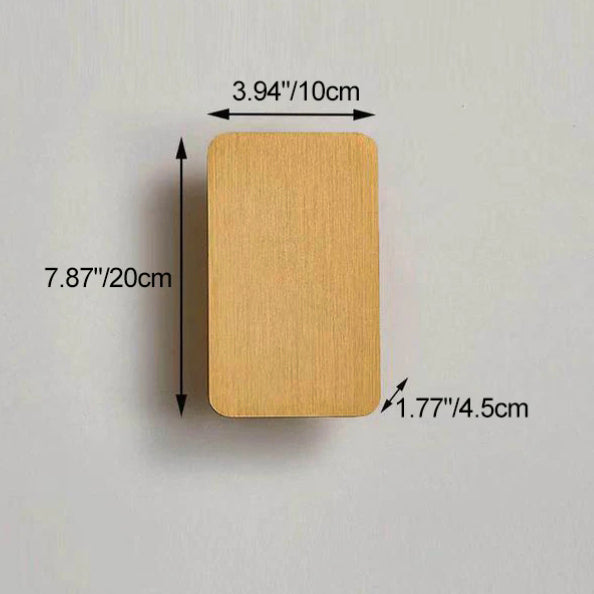 Nordic Minimalistischer Aluminium Rechteckiger Flachbildschirm 2-Licht LED Wandleuchte 