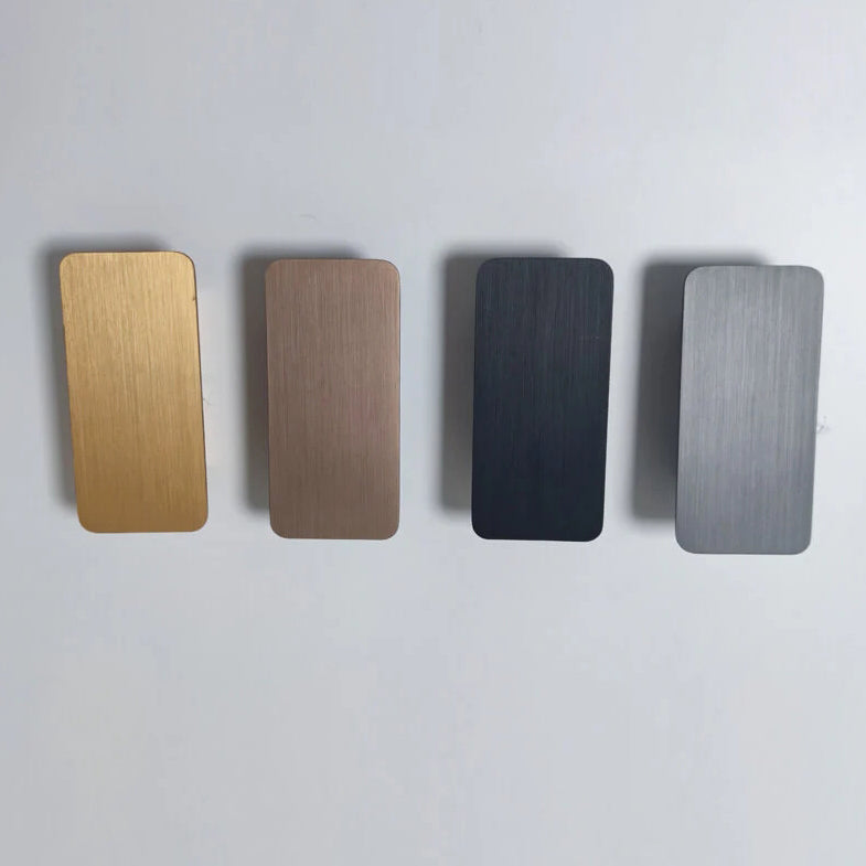 Nordic Minimalistischer Aluminium Rechteckiger Flachbildschirm 2-Licht LED Wandleuchte 