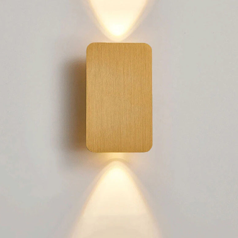 Nordic Minimalistischer Aluminium Rechteckiger Flachbildschirm 2-Licht LED Wandleuchte 