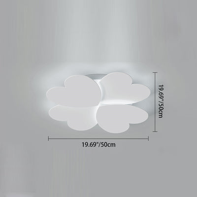 Moderne Einfachheit Liebe Herz Form Acryl Eisen LED Unterputz Deckenleuchte Für Schlafzimmer 