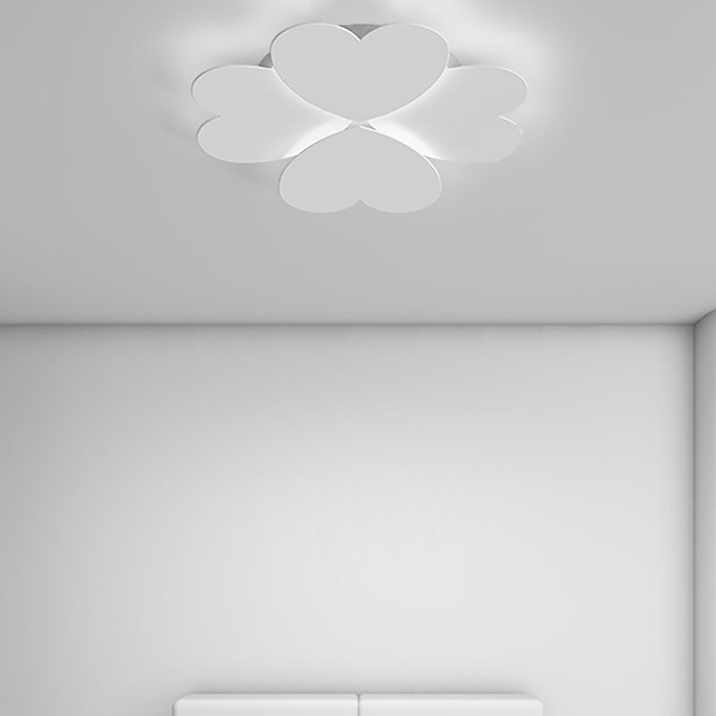 Moderne Einfachheit Liebe Herz Form Acryl Eisen LED Unterputz Deckenleuchte Für Schlafzimmer 
