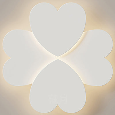 Moderne Einfachheit Liebe Herz Form Acryl Eisen LED Unterputz Deckenleuchte Für Schlafzimmer 