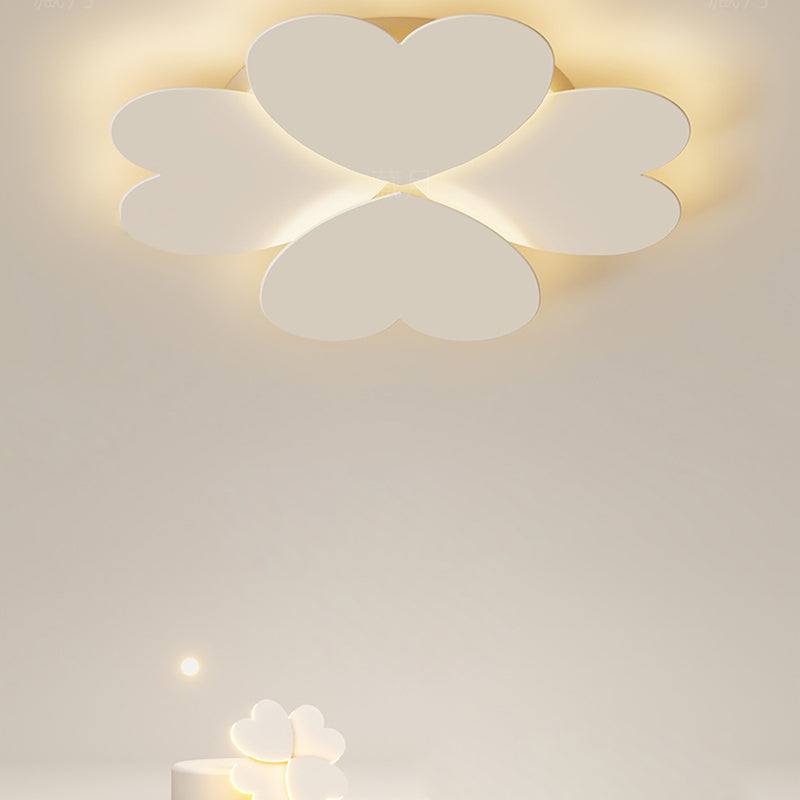 Moderne Einfachheit Liebe Herz Form Acryl Eisen LED Unterputz Deckenleuchte Für Schlafzimmer 