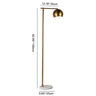 Nordic Light Luxury Eisen 1-Licht Stehende Stehlampe 