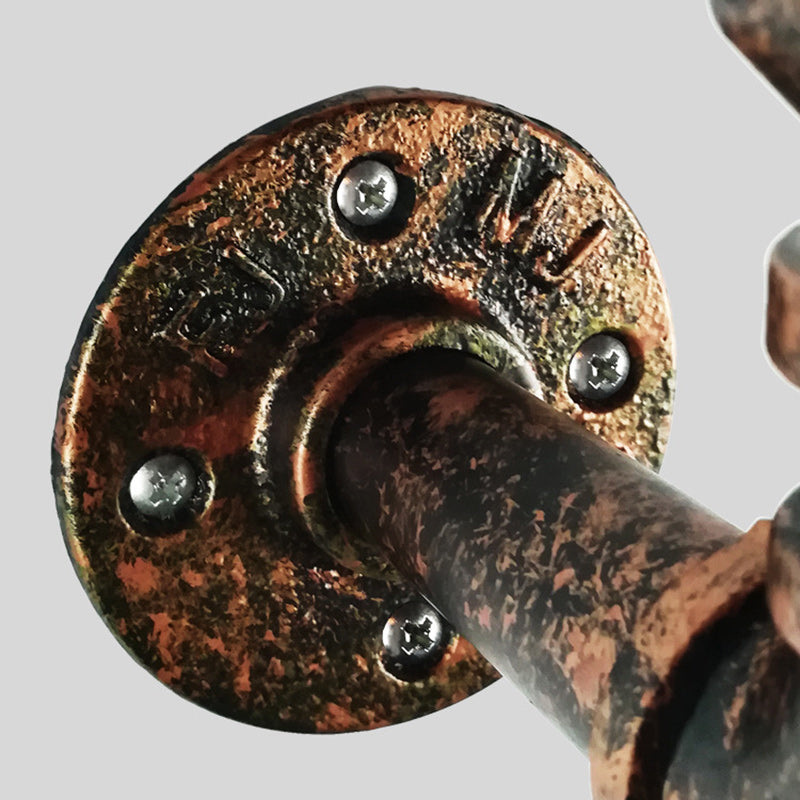 Zeitgenössische industrielle Eisen europäische Retro-Wasserrohr 1-Licht Wandleuchte 