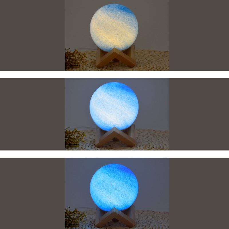 مصباح طاولة بتصميم كوكب إبداعي نورديك LED للديكور الليلي 