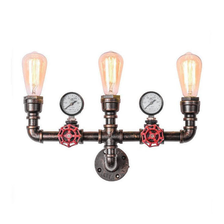 Industrielle Retro Kreative Metallrohr 2/3 Licht Wandleuchten 