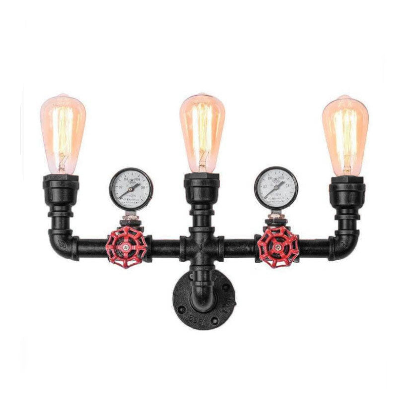 Industrielle Retro Kreative Metallrohr 2/3 Licht Wandleuchten 