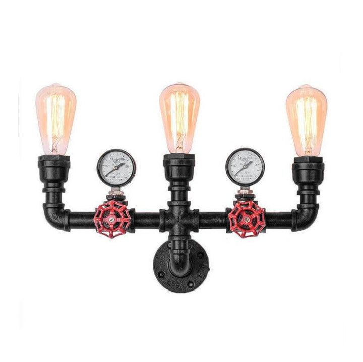 Industrielle Retro Kreative Metallrohr 2/3 Licht Wandleuchten 