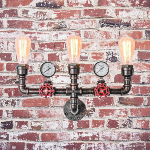 Industrielle Retro Kreative Metallrohr 2/3 Licht Wandleuchten 