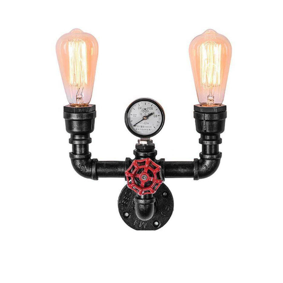 Industrielle Retro Kreative Metallrohr 2/3 Licht Wandleuchten 