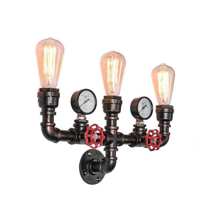 Industrielle Retro Kreative Metallrohr 2/3 Licht Wandleuchten 
