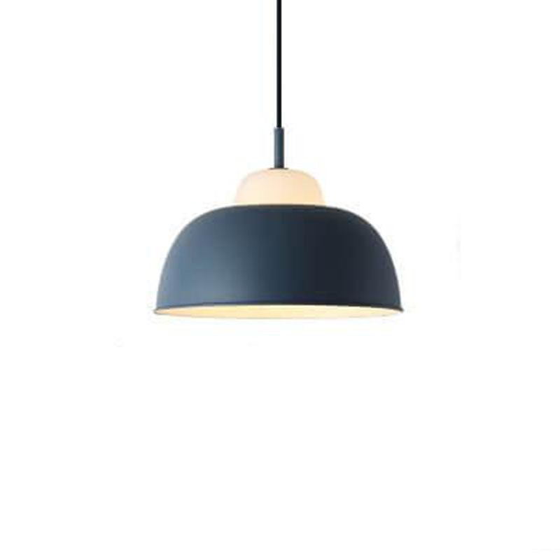 Nordic Creative Macaron Aluminum 1-Light Dome Pendant Light