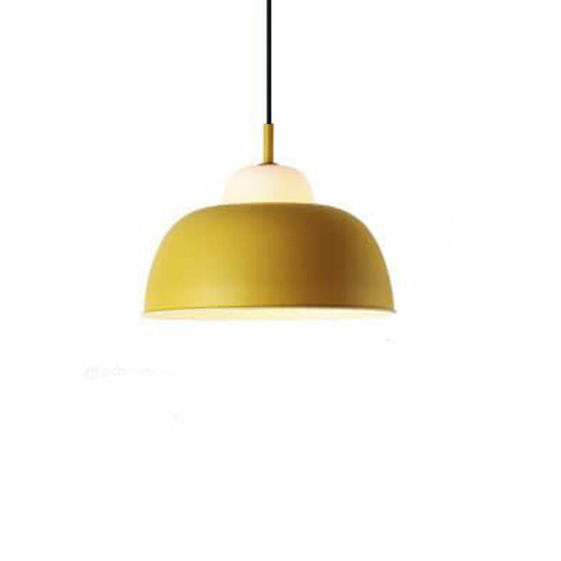 Nordic Creative Macaron Aluminum 1-Light Dome Pendant Light