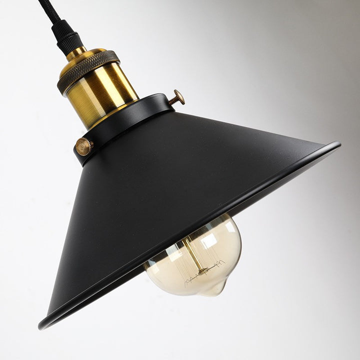 Lámpara de Aplique de Pared de Polea de 1 Luz de Hierro Forjado Industrial Retro 