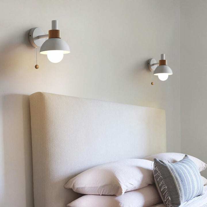 Nordic Macaron Globe 1-Light Wall Sconce Lamp