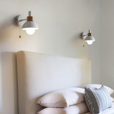 Nordic Macaron Globe 1-Light Wall Sconce Lamp