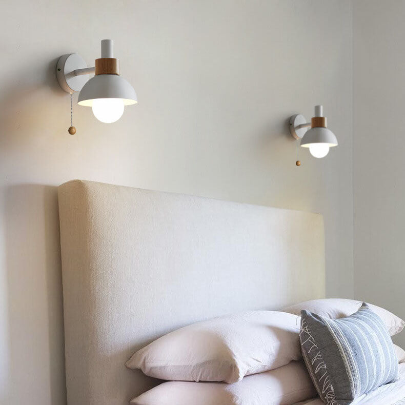 Nordic Macaron Globe 1-Light Wall Sconce Lamp