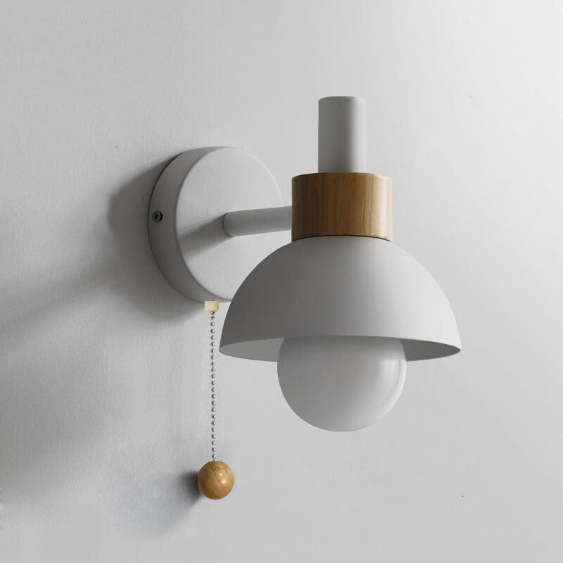 Nordic Macaron Globe 1-Light Wall Sconce Lamp