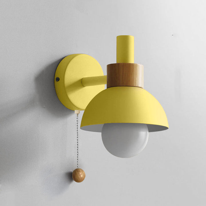 Nordic Macaron Globe 1-Light Wall Sconce Lamp
