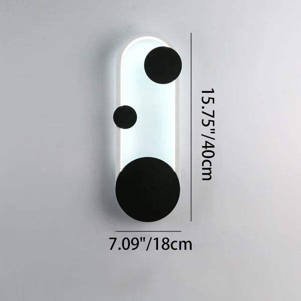 Modern Minimalist Oval Round Ring LED Wall Sconce Lamp