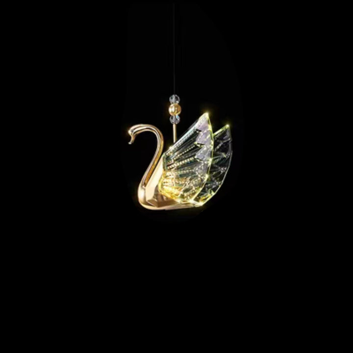 Lustre LED en forme de cygne en acrylique moderne et luxueux 