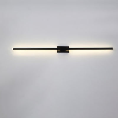 Modern Minimalist Long Strip Square Pole Aluminum Iron LED Vanity Light Mirror Front Wall Sconce Lamp For Living Room