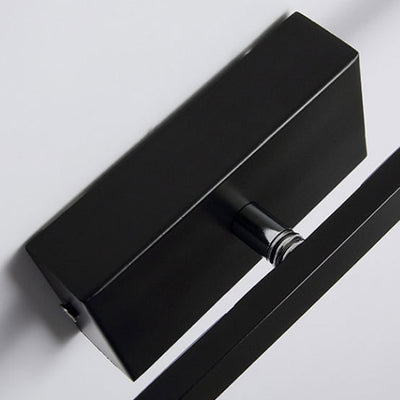 Modern Minimalist Long Strip Square Pole Aluminum Iron LED Vanity Light Mirror Front Wall Sconce Lamp For Living Room
