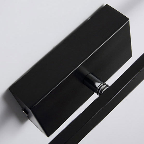 Modern Minimalist Long Strip Square Pole Aluminum Iron LED Vanity Light Mirror Front Wall Sconce Lamp For Living Room