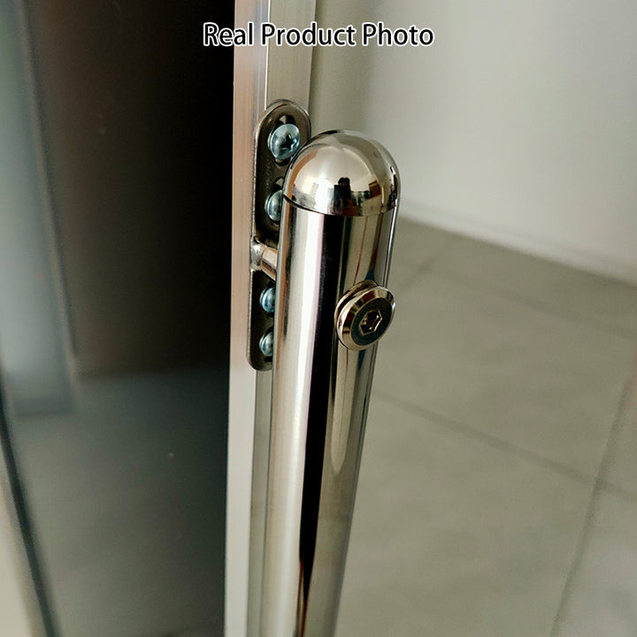 Modern Minimalist Rectangular Stainless Steel Glass Mobile Full-Length Floor Mirror For Living Room