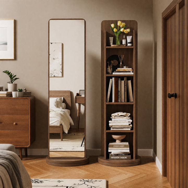 Traditional Vintage Rectangular Solid Wood Eco Panel Tempered