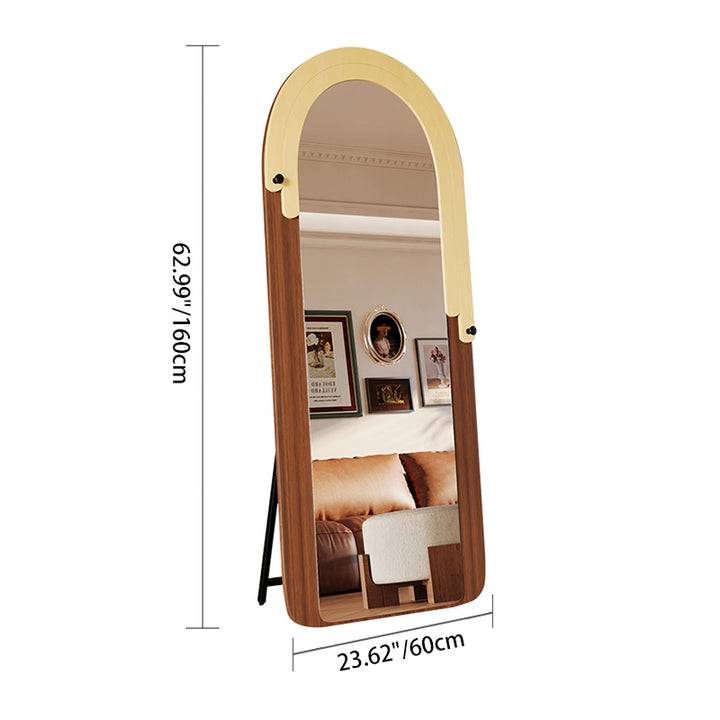 Traditioneller Vintage-Bogen-Floatglas-MDF-Speicher-Vollkörper-Spiegel für das Schlafzimmer 