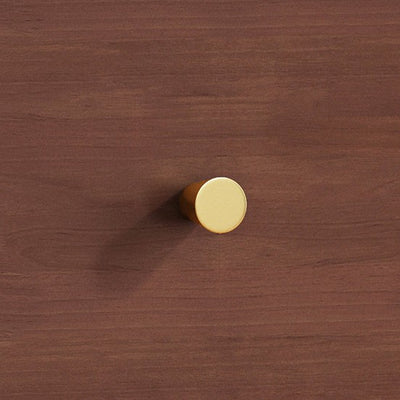 Modern Minimalist Square Rectangular Rubberwood Solid Wood Plywood Nightstand With 2-Drawer For Bedroom