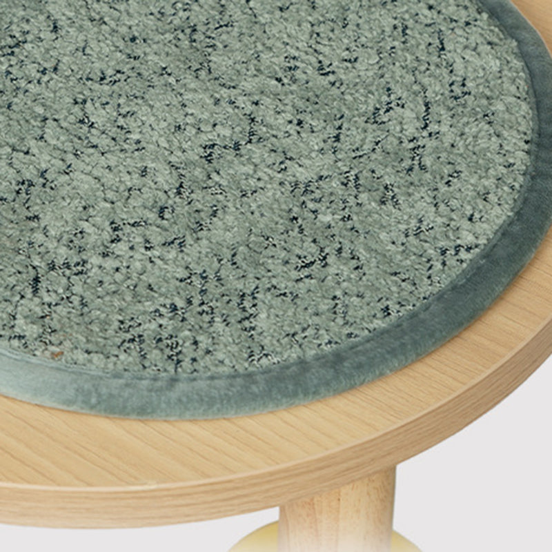 Contemporary Nordic Rectangular Cylindrical Particle Board Paper Tube Sisal Sherpa Fabric Velvet Cat Tree &amp; Condo 2-Condo For Living Room