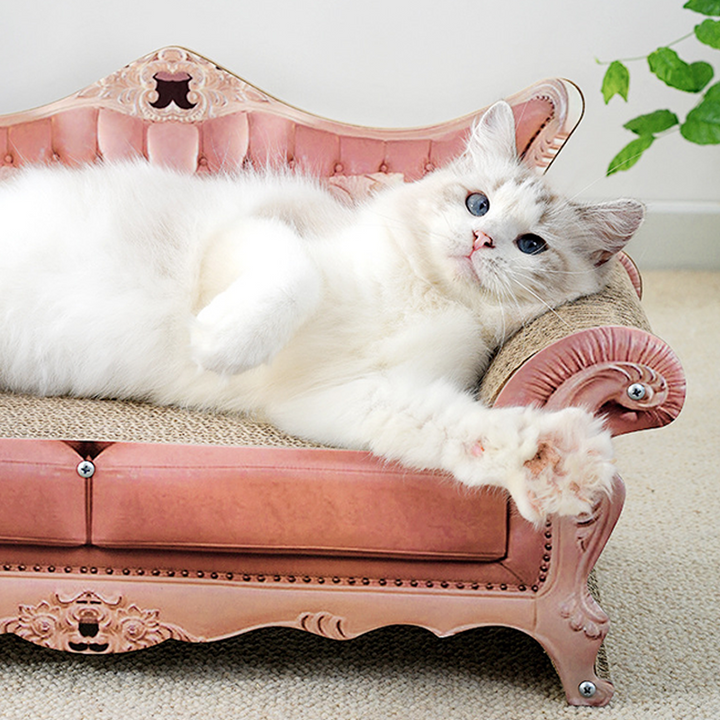 Modernes luxuriöses rechteckiges Katzenbett aus Wellpappe und MDF für das Wohnzimmer 