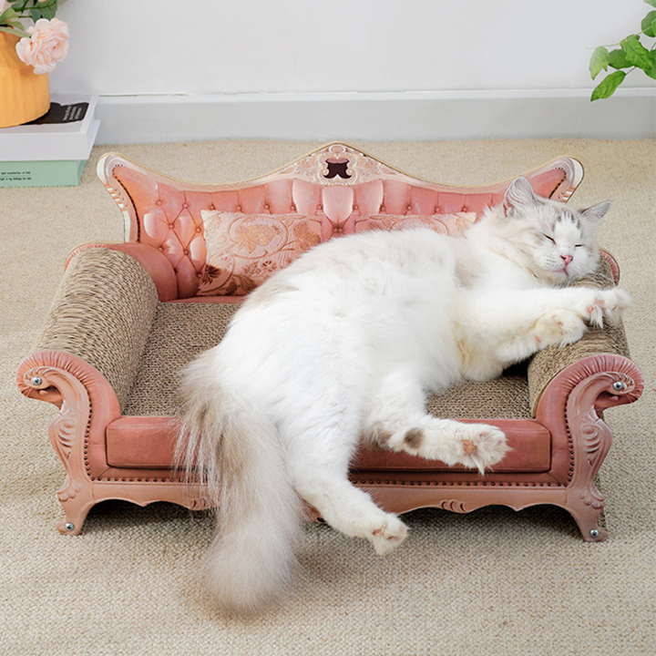 Modernes luxuriöses rechteckiges Katzenbett aus Wellpappe und MDF für das Wohnzimmer 