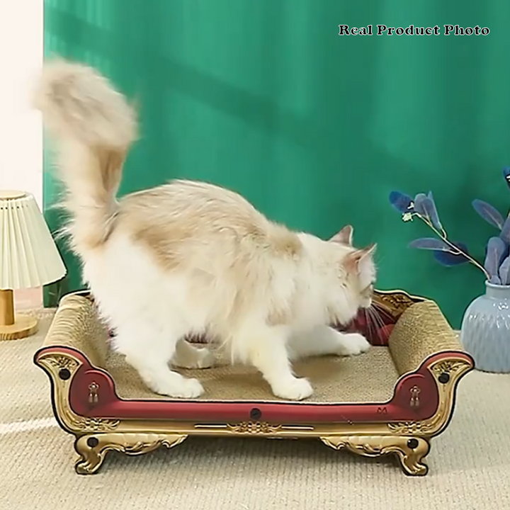 Modernes luxuriöses rechteckiges Katzenbett aus Wellpappe und MDF für das Wohnzimmer 