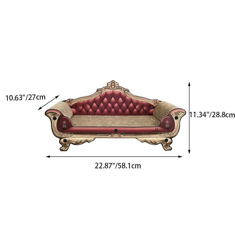 Modernes luxuriöses rechteckiges Katzenbett aus Wellpappe und MDF für das Wohnzimmer 