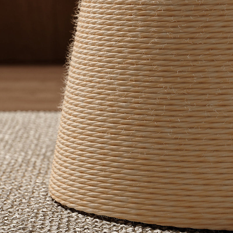 Contemporary Nordic Cone-Shaped Cylindrical Round Corduroy Hemp Rope Plywood Cat Tree &amp; Condo 1 - Condo For Living Room