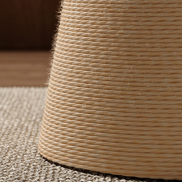 Contemporary Nordic Cone-Shaped Cylindrical Round Corduroy Hemp Rope Plywood Cat Tree &amp; Condo 1 - Condo For Living Room