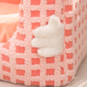 Cama rectangular para gatos de partículas de gel de terciopelo cristal Moon Velvet creativa contemporánea para sala de estar y dormitorio 