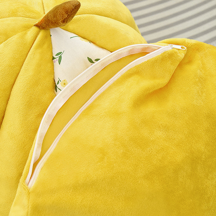 Contemporary Creative Velvet PP Cotton Pumpkin-Shaped Cat Bed For Living Room &amp; Bedroom