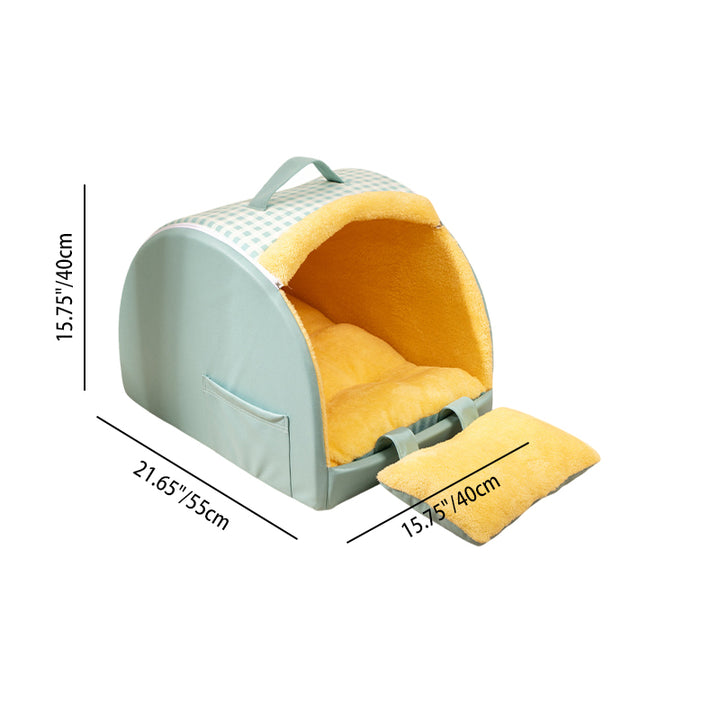 Modernes minimalistisches Katzenbett in Bogenform, rechteckig, aus Kristallsamt und Schwamm für Wohnzimmer &amp; Schlafzimmer 