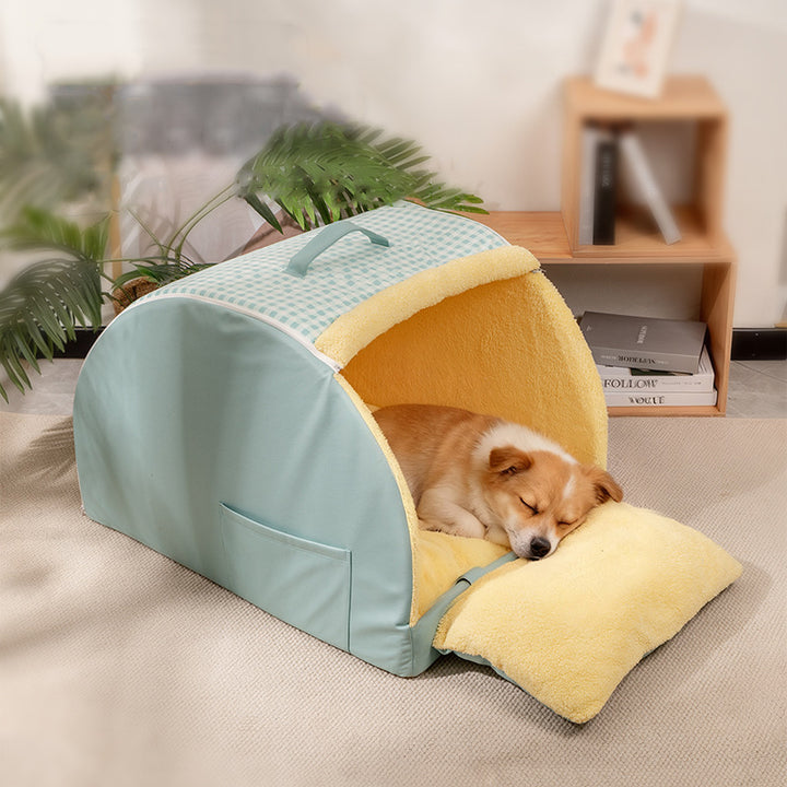 Modernes minimalistisches Katzenbett in Bogenform, rechteckig, aus Kristallsamt und Schwamm für Wohnzimmer &amp; Schlafzimmer 